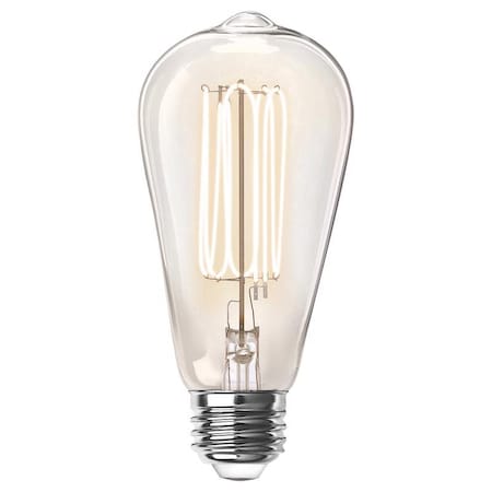 Feit Electric Feit ST19 E26 (Medium) Filament LED Bulb Soft White 40 Watt Equivalence 2 pk ST1940927CATFL2